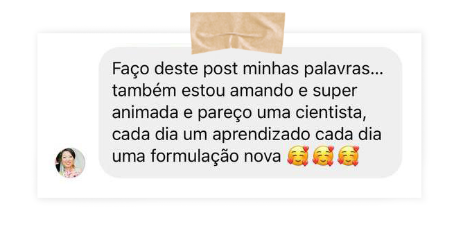 Depoimento Curso de Cosmetologia
