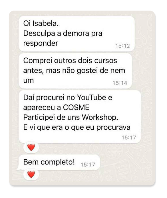 Depoimento Cosmetologia Do Bem
