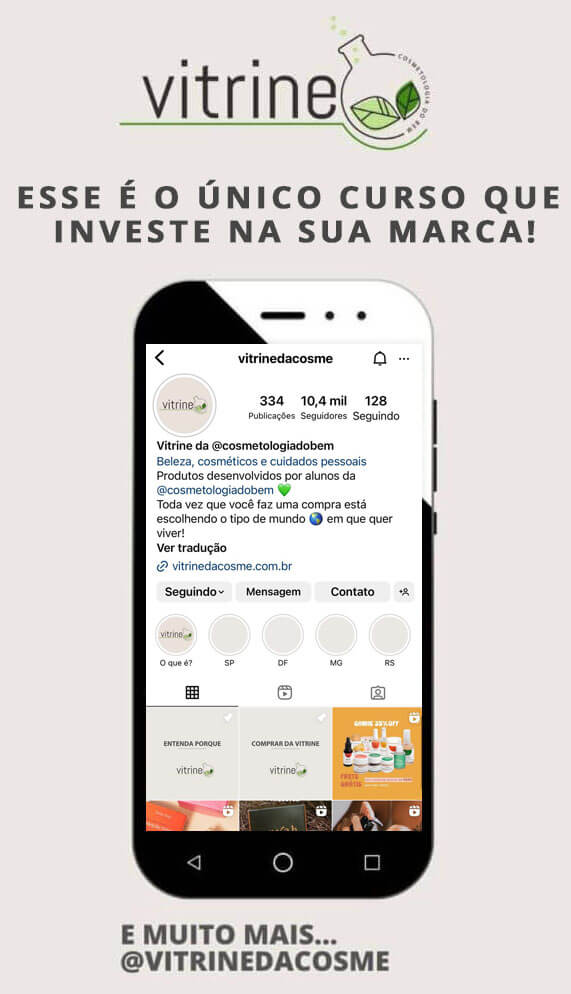 vitrine da cosme